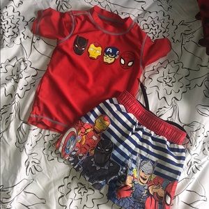 Boys two piece swim set
